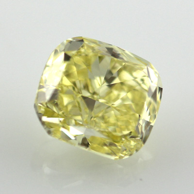 Fancy Intense Yellow Diamond, Cushion, 1.67 carat, VVS1 - B